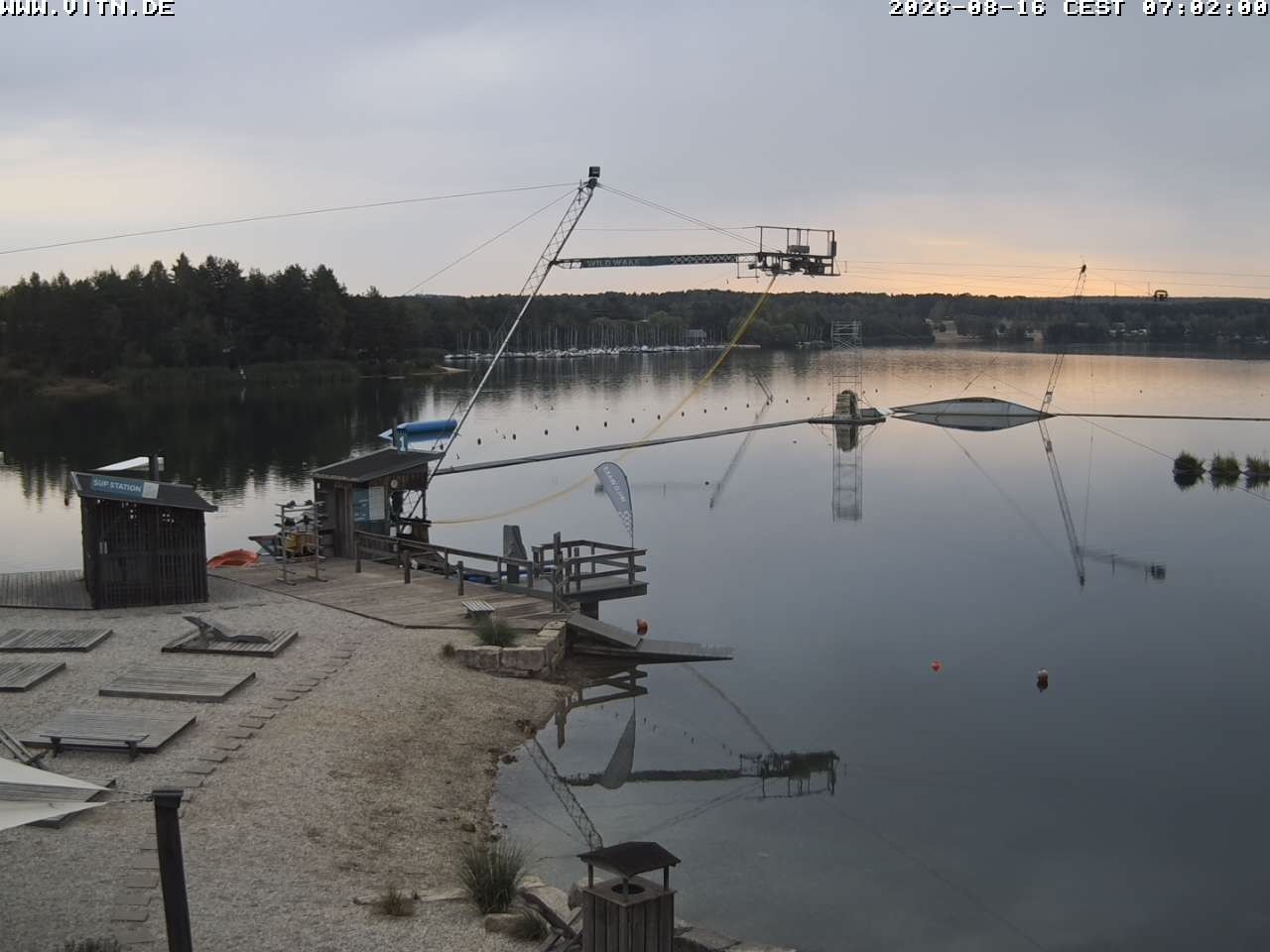 Archiv Foto Webcam Wakeboard- und Wasserskianlage am Steinberger See