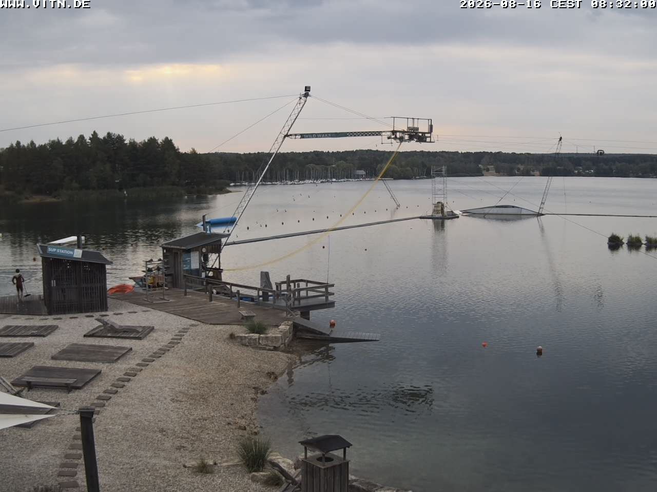 Archiv Foto Webcam Wakeboard- und Wasserskianlage am Steinberger See