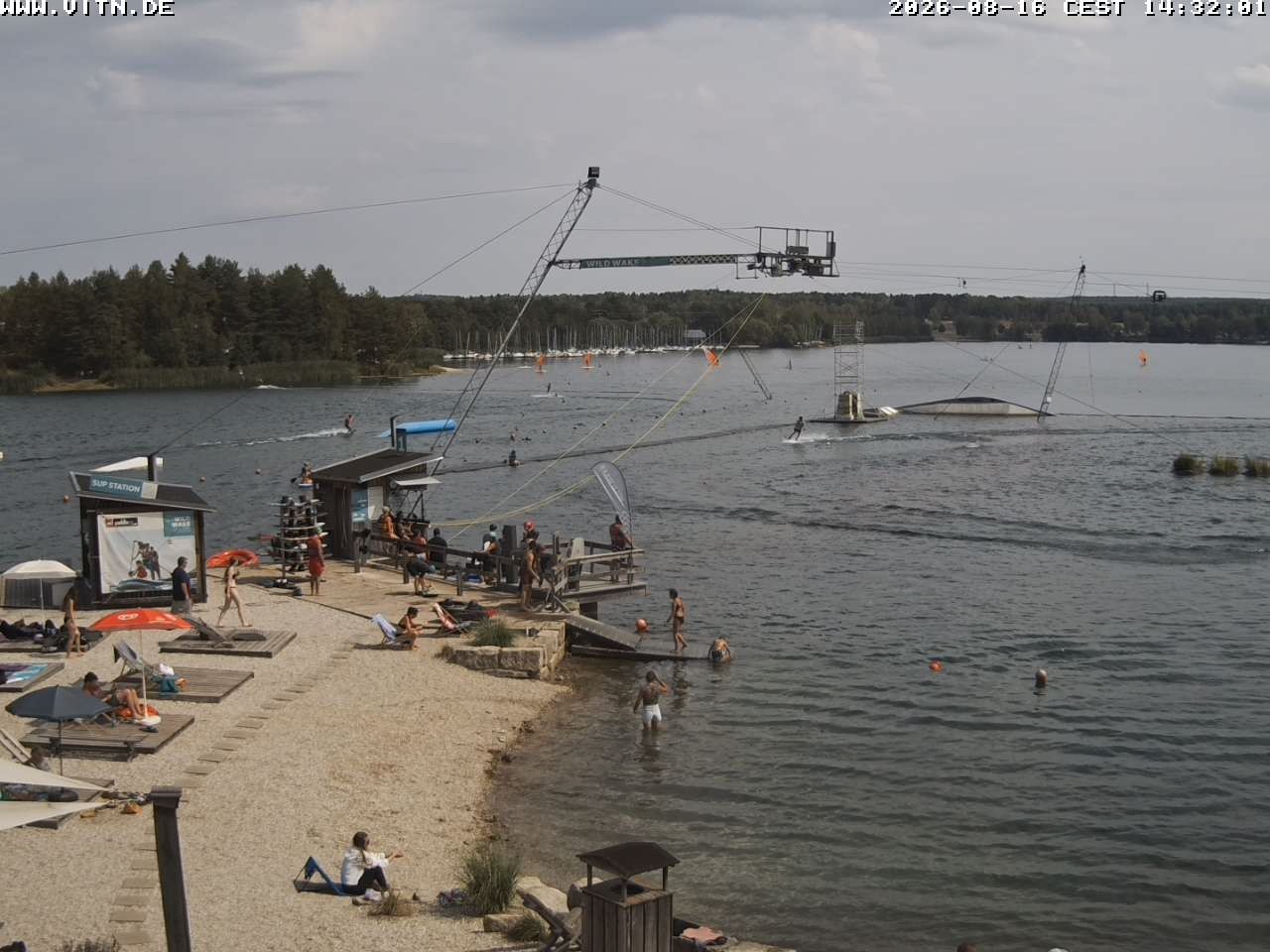 Archiv Foto Webcam Wakeboard- und Wasserskianlage am Steinberger See