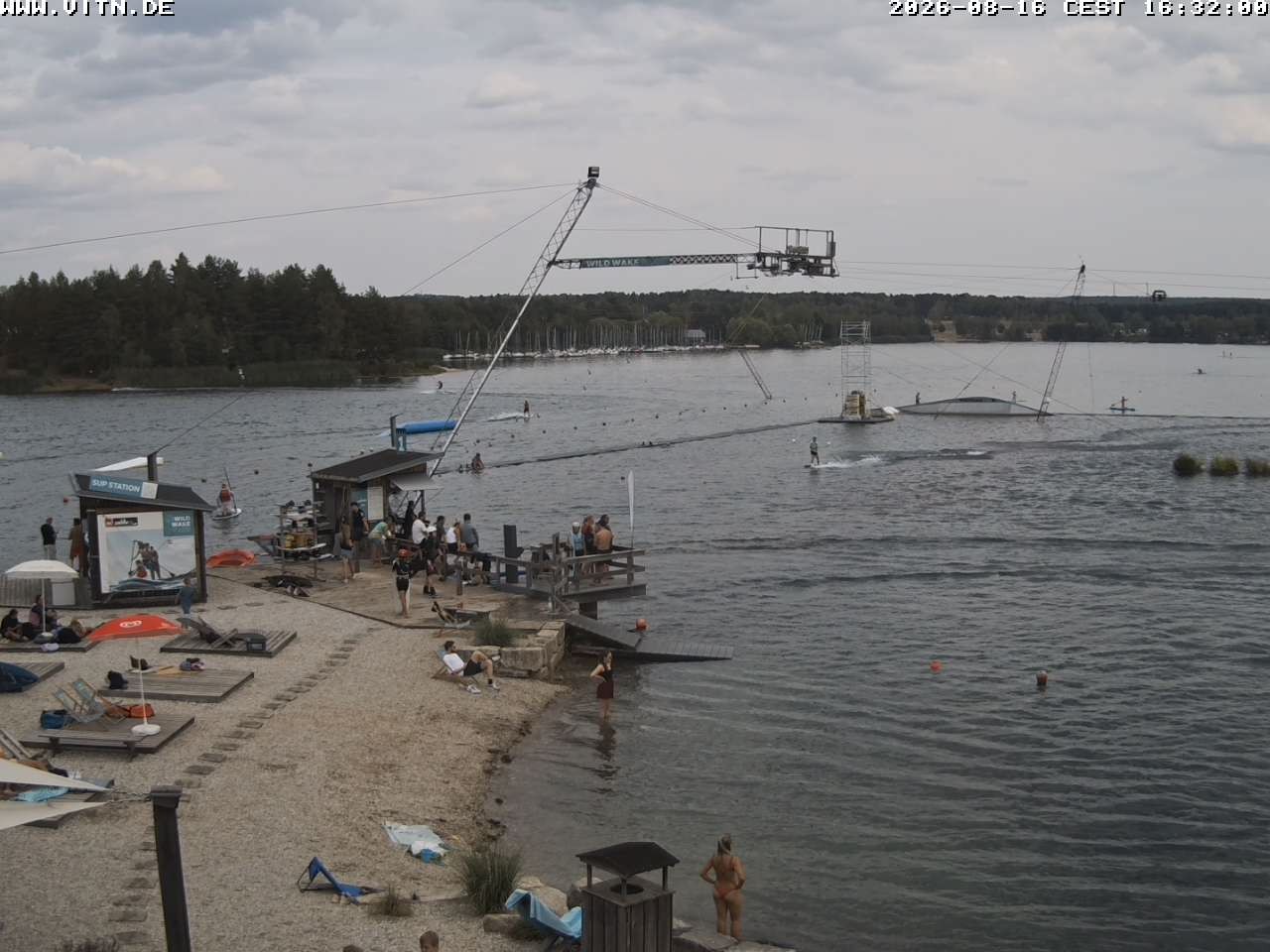 Archiv Foto Webcam Wakeboard- und Wasserskianlage am Steinberger See