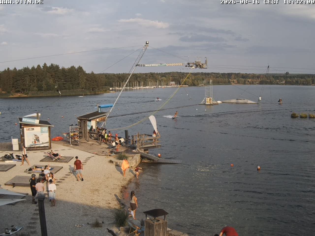 Archiv Foto Webcam Wakeboard- und Wasserskianlage am Steinberger See