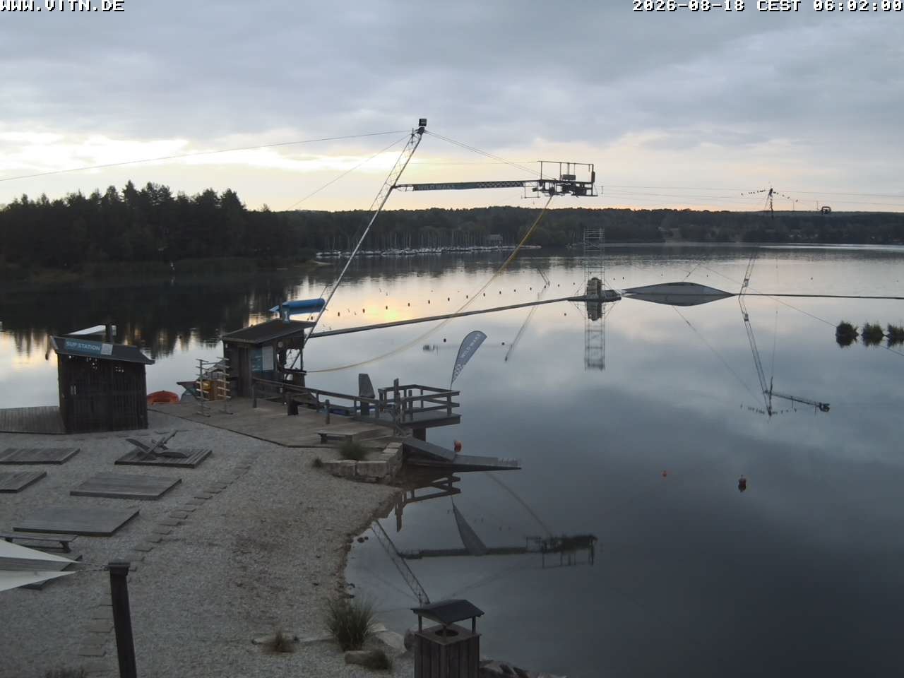 Archiv Foto Webcam Wakeboard- und Wasserskianlage am Steinberger See