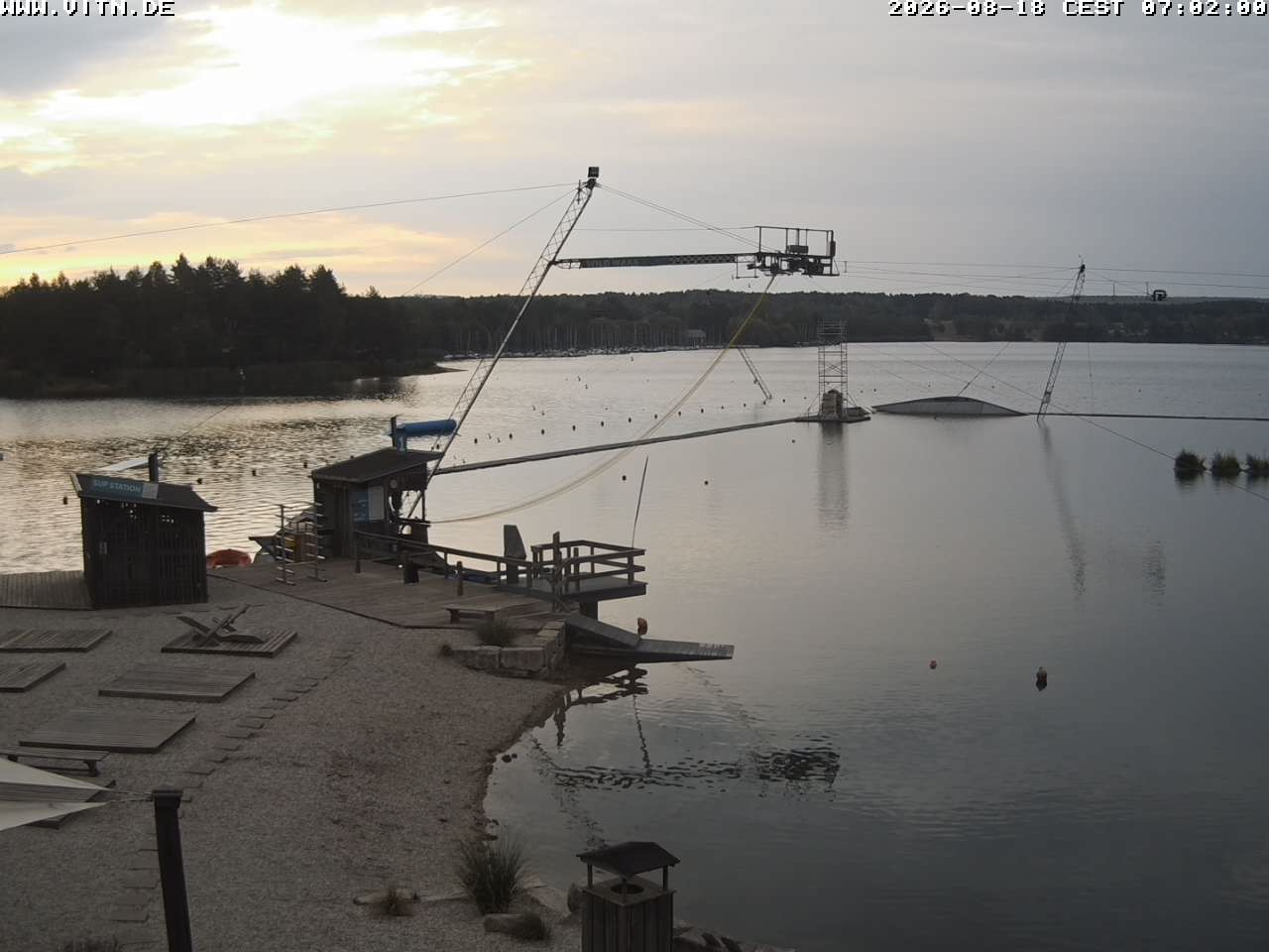 Archiv Foto Webcam Wakeboard- und Wasserskianlage am Steinberger See