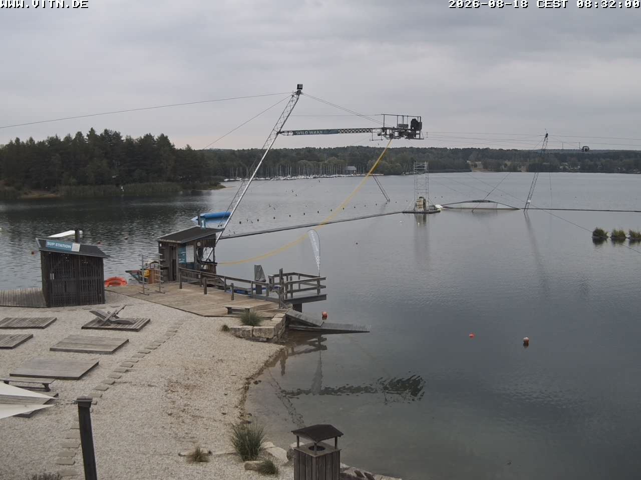 Archiv Foto Webcam Wakeboard- und Wasserskianlage am Steinberger See