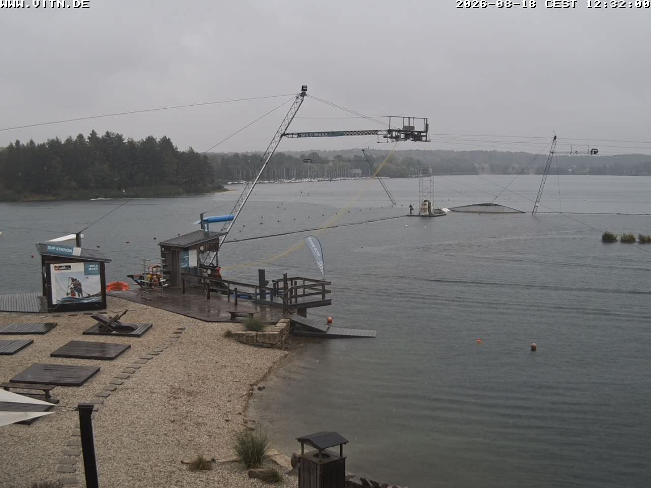 Archiv Foto Webcam Wakeboard- und Wasserskianlage am Steinberger See