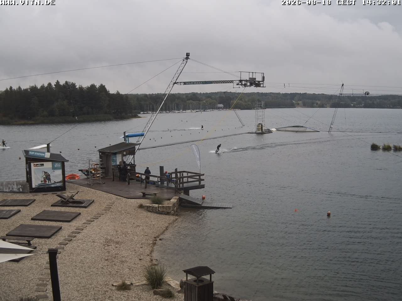 Archiv Foto Webcam Wakeboard- und Wasserskianlage am Steinberger See