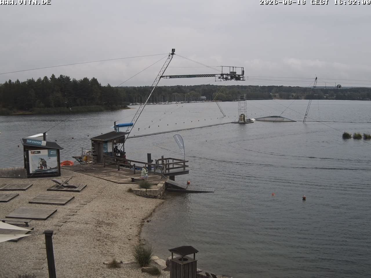 Archiv Foto Webcam Wakeboard- und Wasserskianlage am Steinberger See