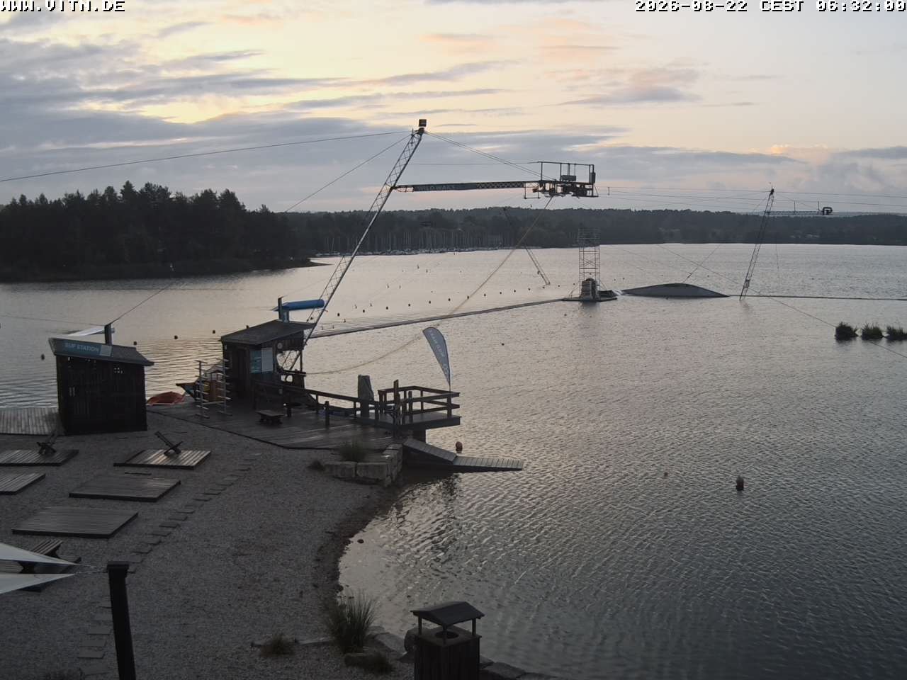 Archiv Foto Webcam Wakeboard- und Wasserskianlage am Steinberger See