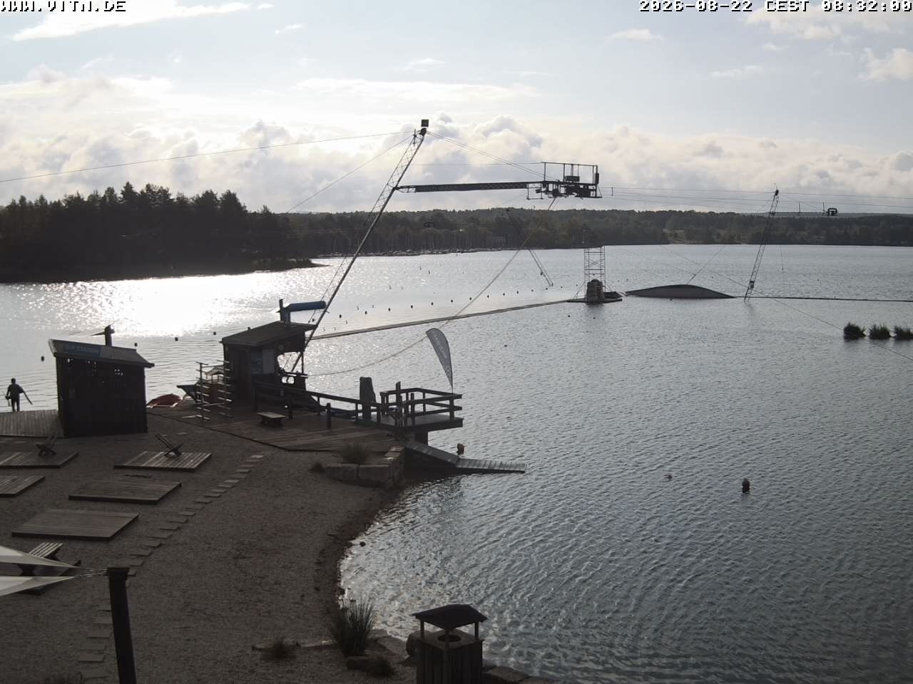 Archiv Foto Webcam Wakeboard- und Wasserskianlage am Steinberger See