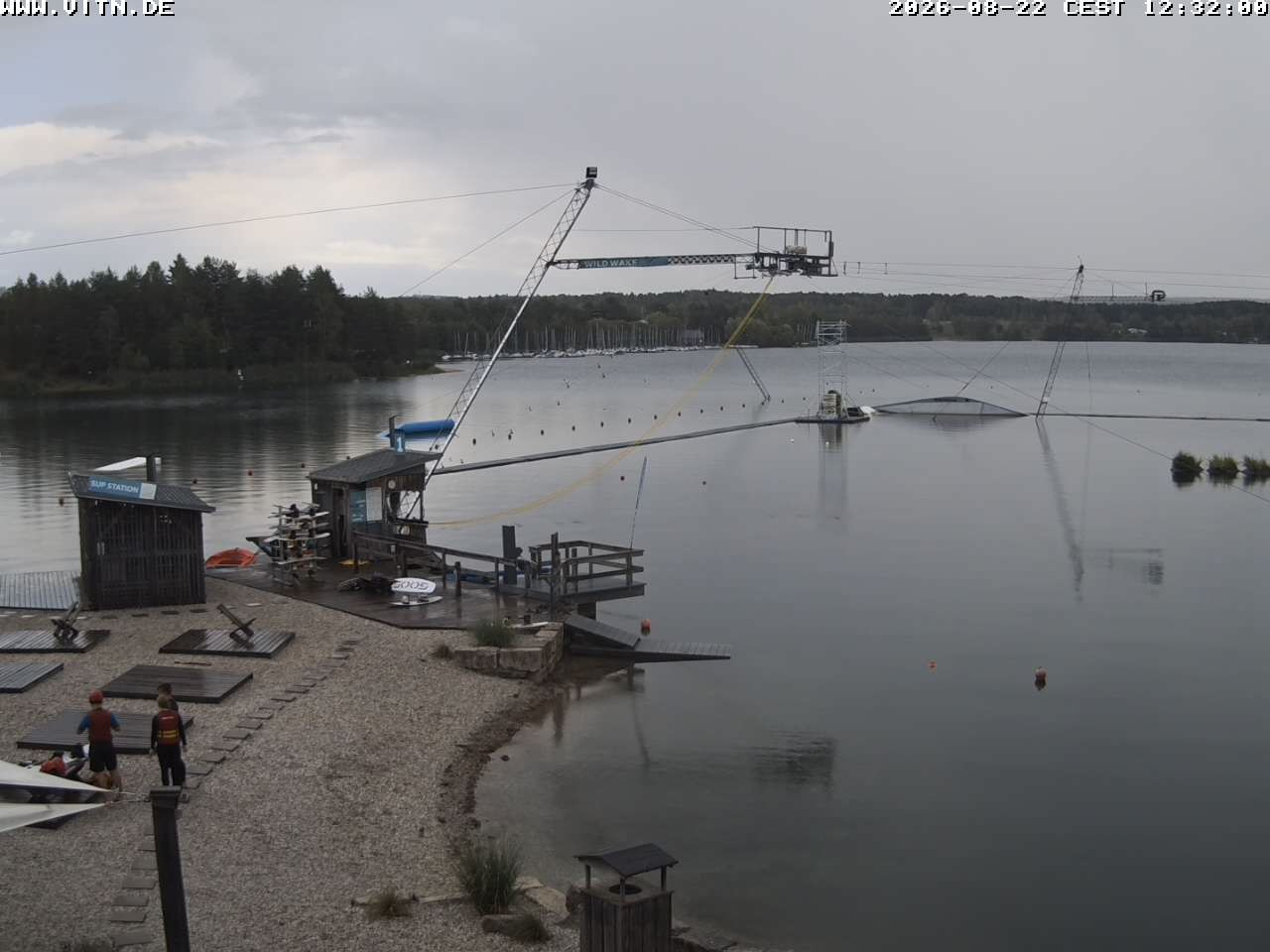 Archiv Foto Webcam Wakeboard- und Wasserskianlage am Steinberger See