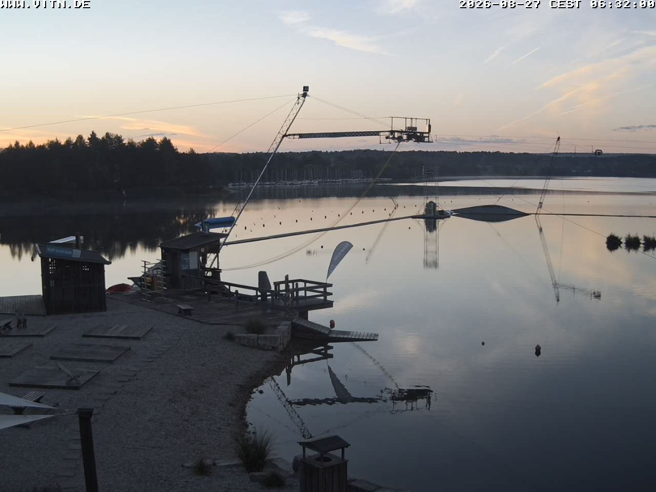 Archiv Foto Webcam Wakeboard- und Wasserskianlage am Steinberger See