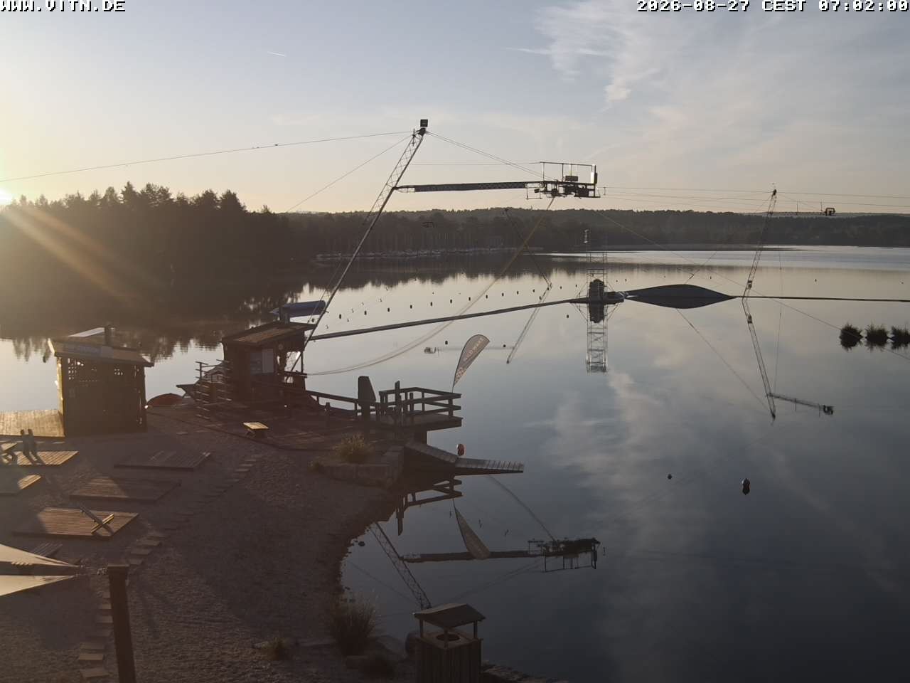Archiv Foto Webcam Wakeboard- und Wasserskianlage am Steinberger See
