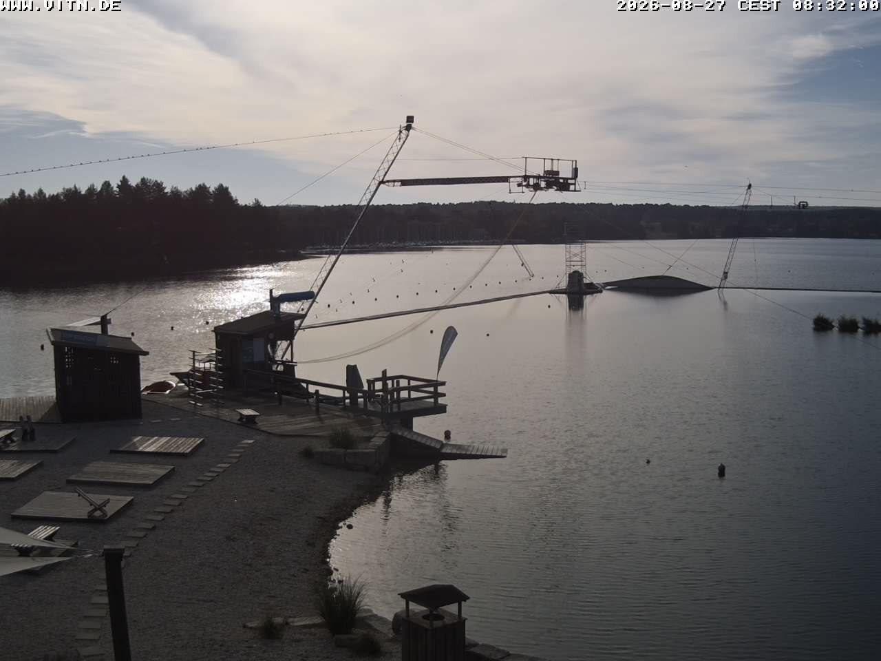 Archiv Foto Webcam Wakeboard- und Wasserskianlage am Steinberger See
