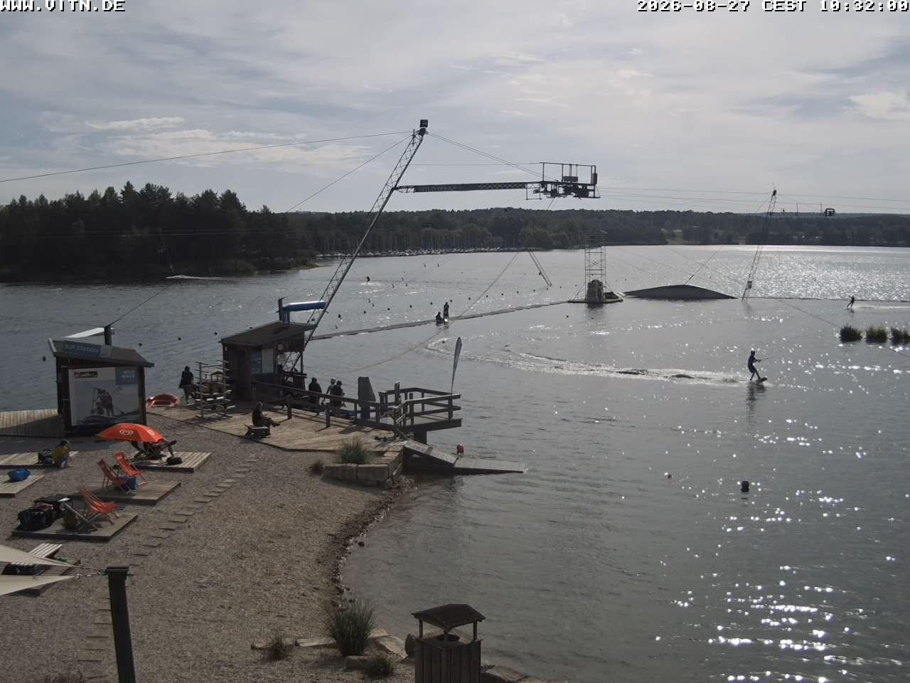 Archiv Foto Webcam Wakeboard- und Wasserskianlage am Steinberger See