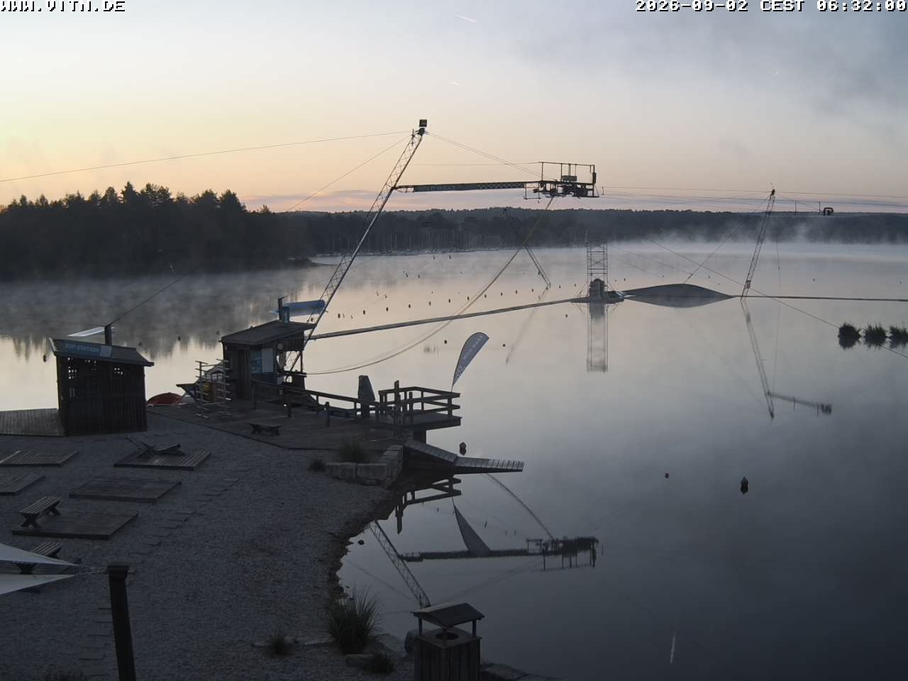 Archiv Foto Webcam Wakeboard- und Wasserskianlage am Steinberger See