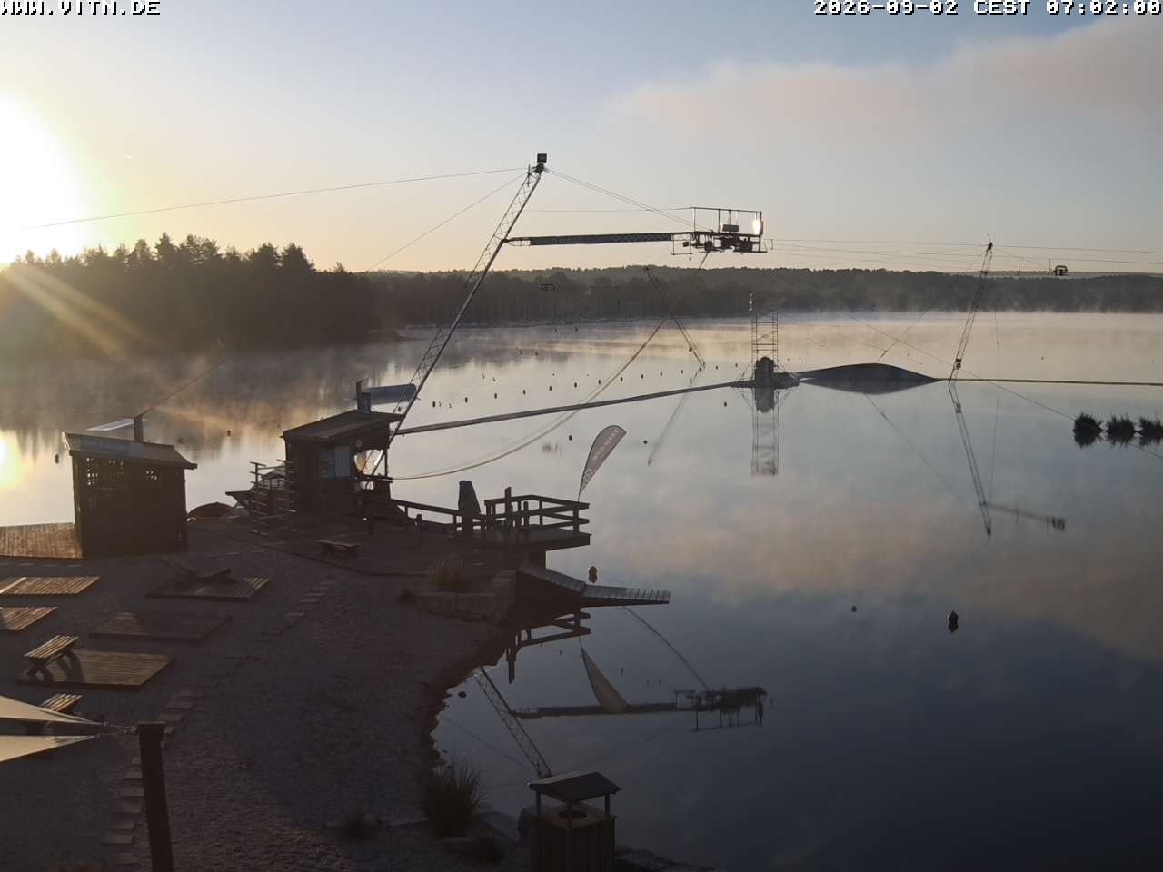 Archiv Foto Webcam Wakeboard- und Wasserskianlage am Steinberger See