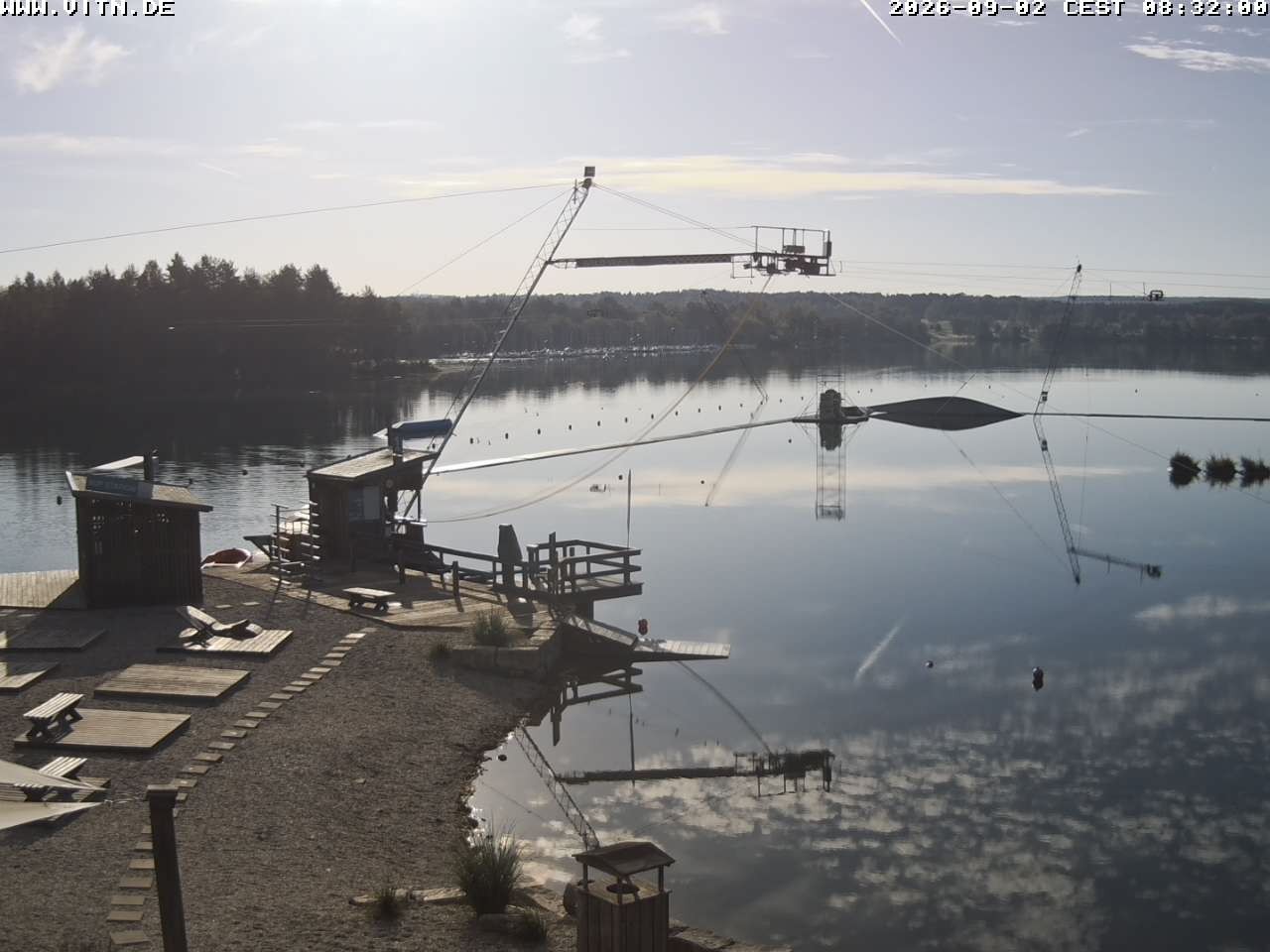 Archiv Foto Webcam Wakeboard- und Wasserskianlage am Steinberger See