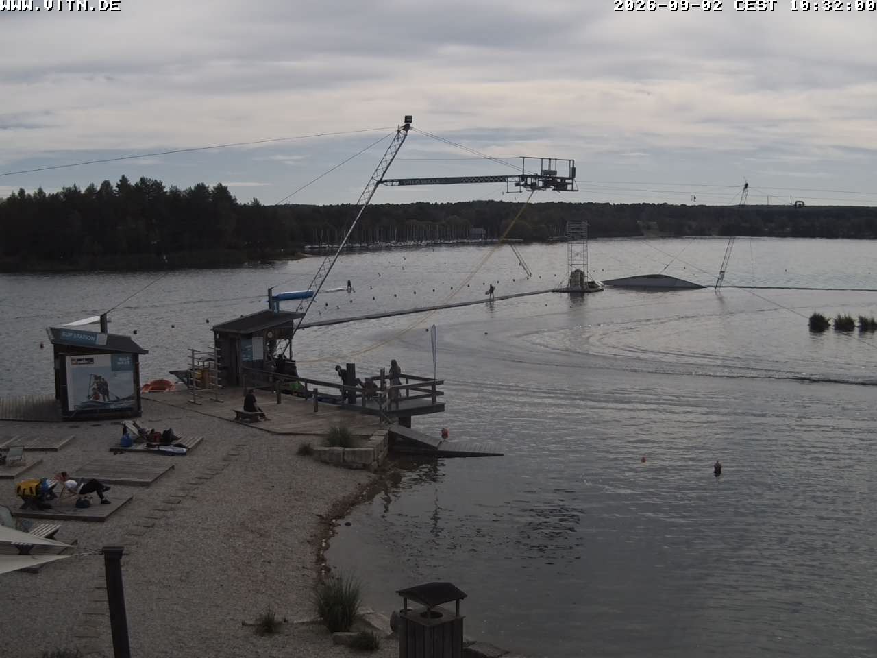 Archiv Foto Webcam Wakeboard- und Wasserskianlage am Steinberger See