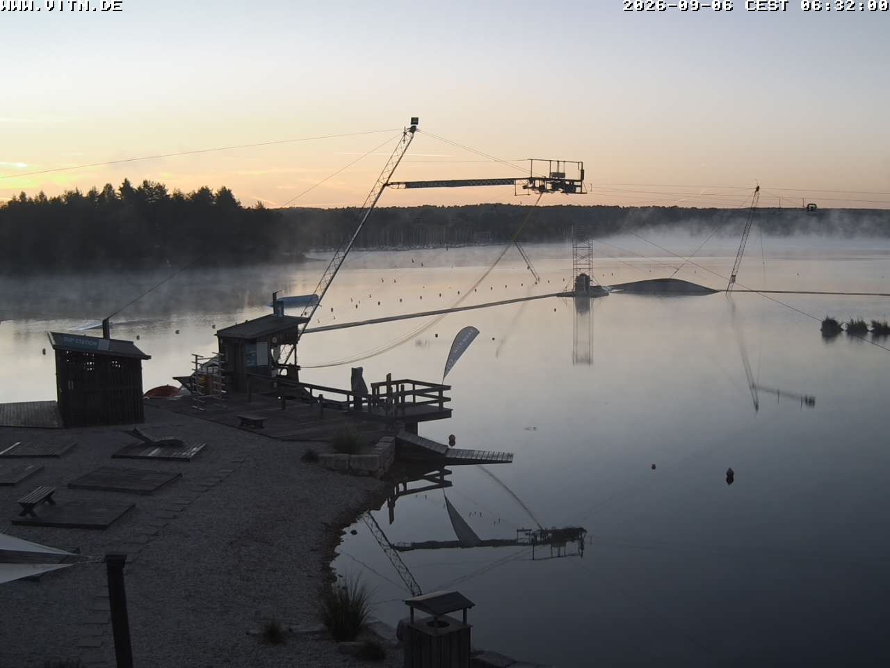 Archiv Foto Webcam Wakeboard- und Wasserskianlage am Steinberger See