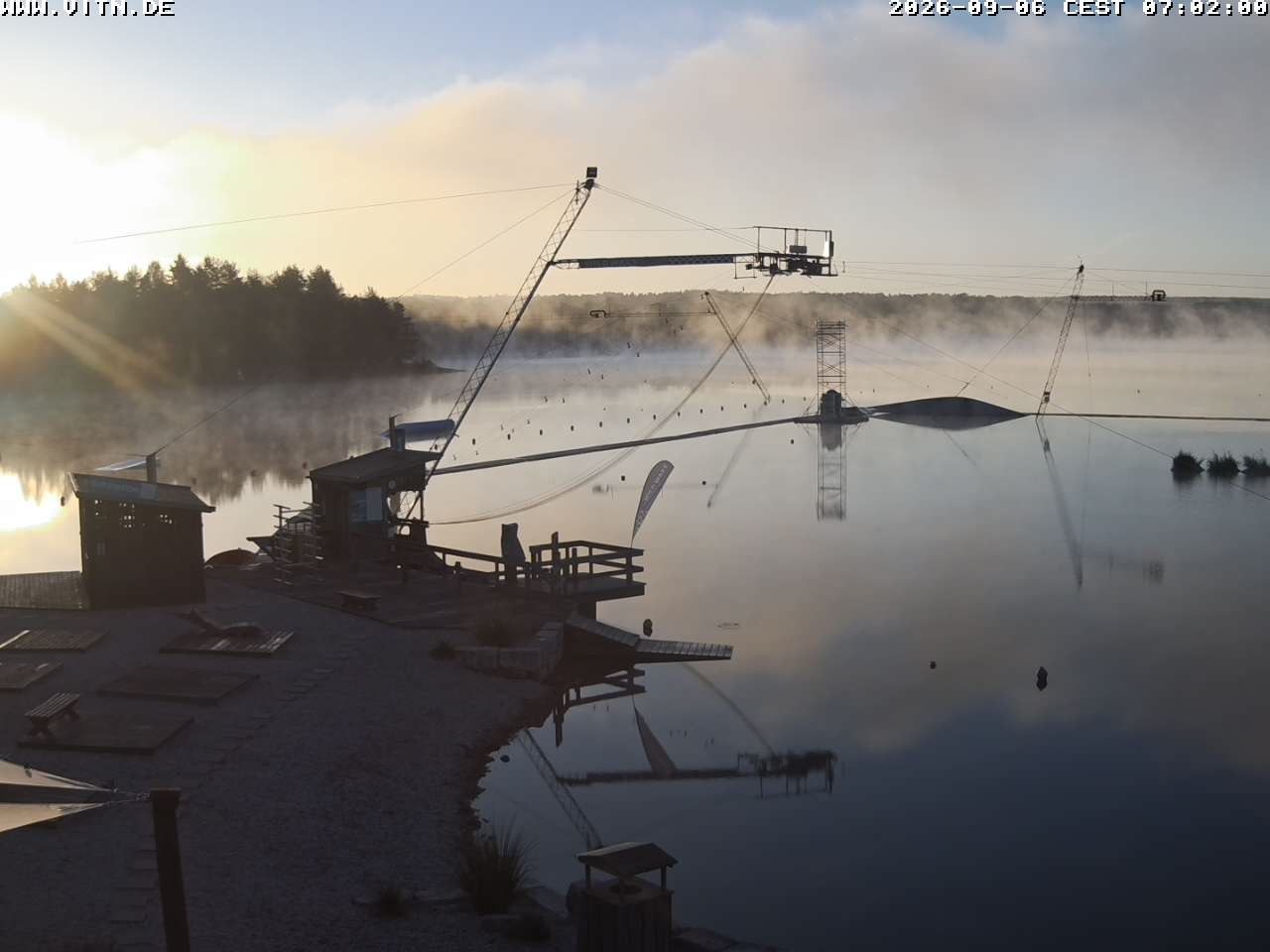 Archiv Foto Webcam Wakeboard- und Wasserskianlage am Steinberger See