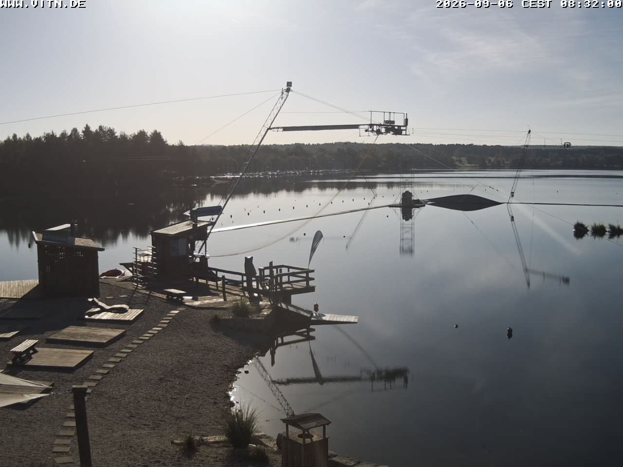 Archiv Foto Webcam Wakeboard- und Wasserskianlage am Steinberger See