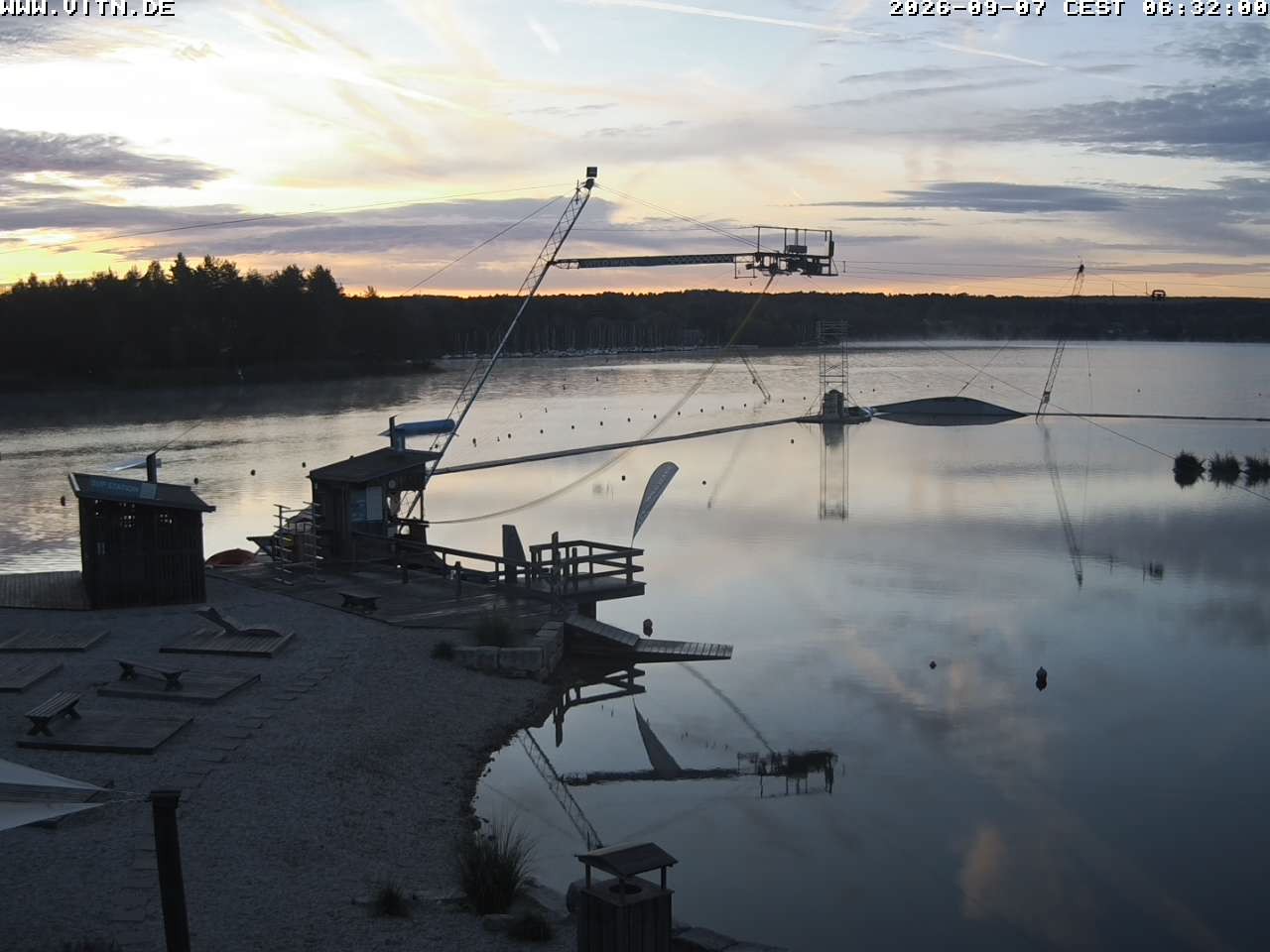Archiv Foto Webcam Wakeboard- und Wasserskianlage am Steinberger See