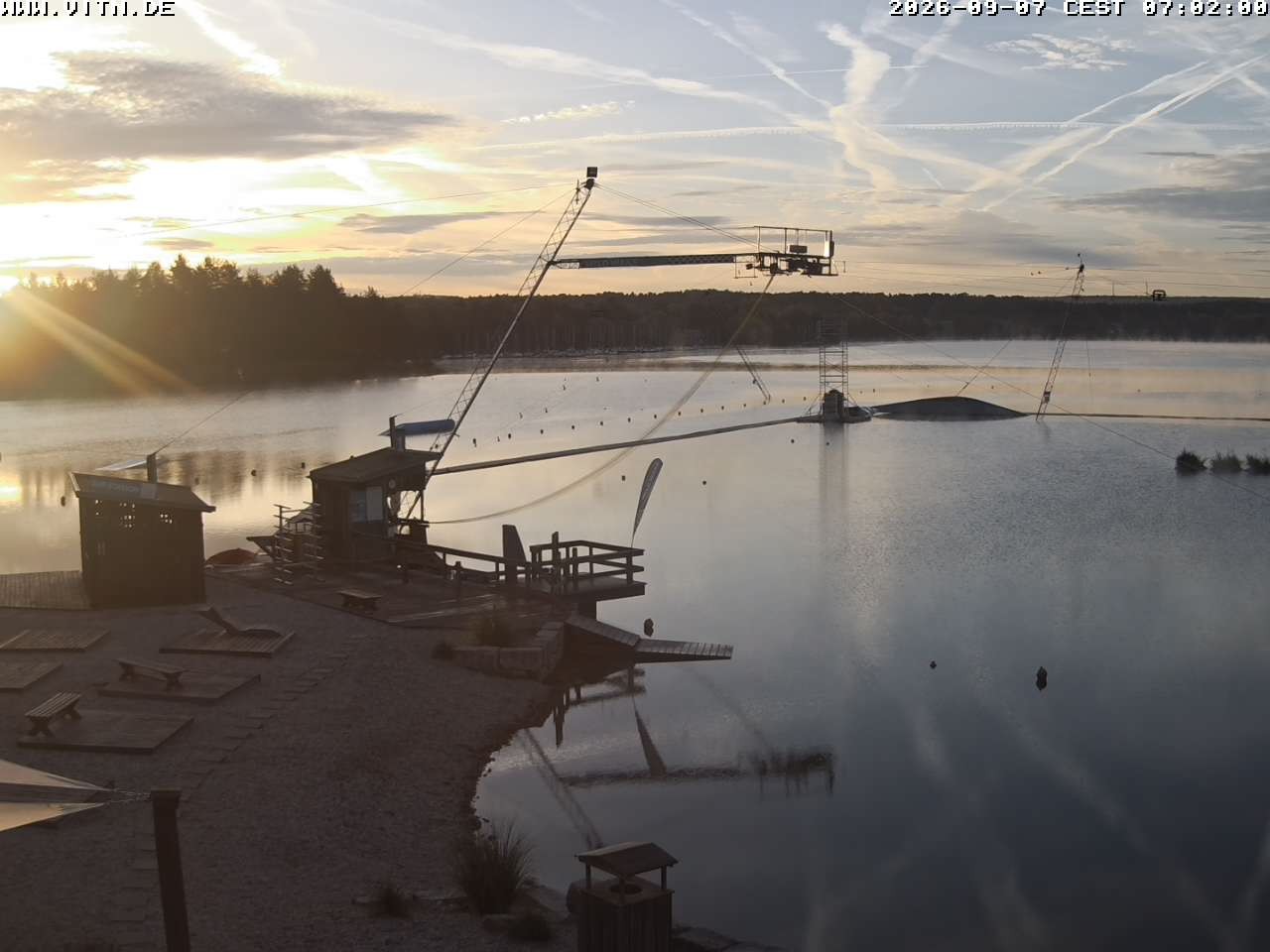 Archiv Foto Webcam Wakeboard- und Wasserskianlage am Steinberger See