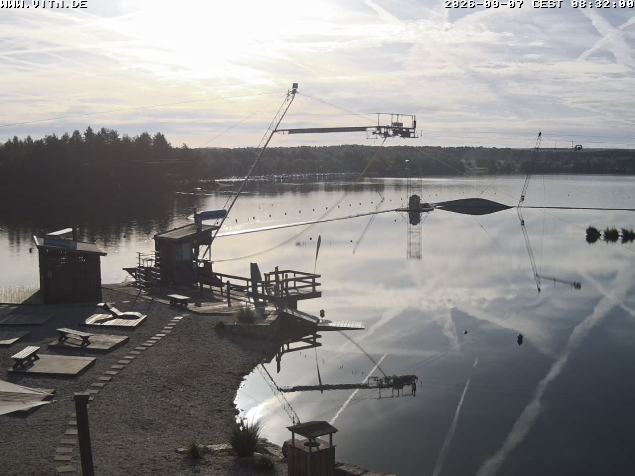 Archiv Foto Webcam Wakeboard- und Wasserskianlage am Steinberger See