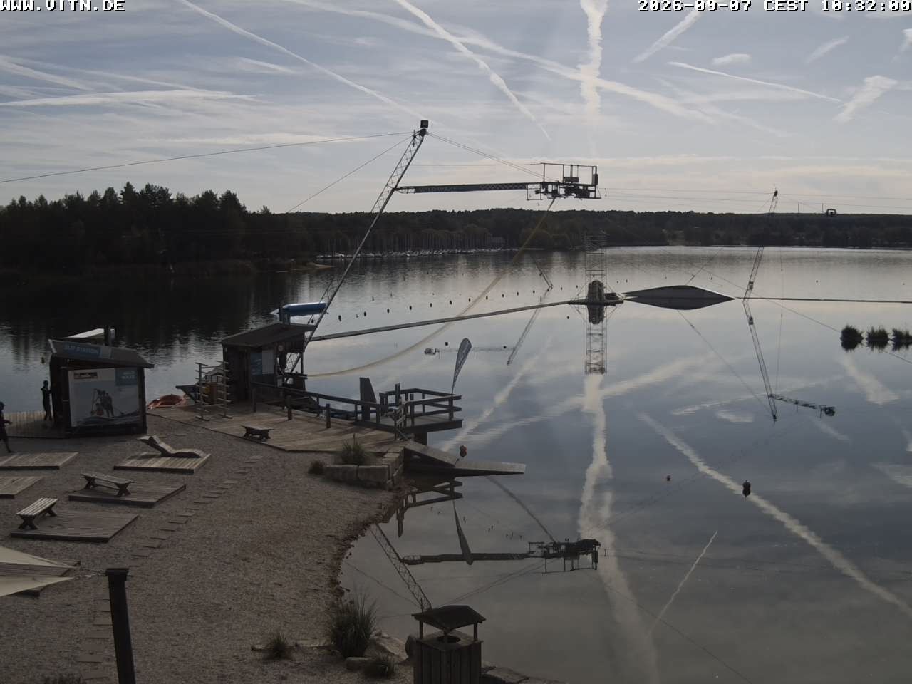 Archiv Foto Webcam Wakeboard- und Wasserskianlage am Steinberger See