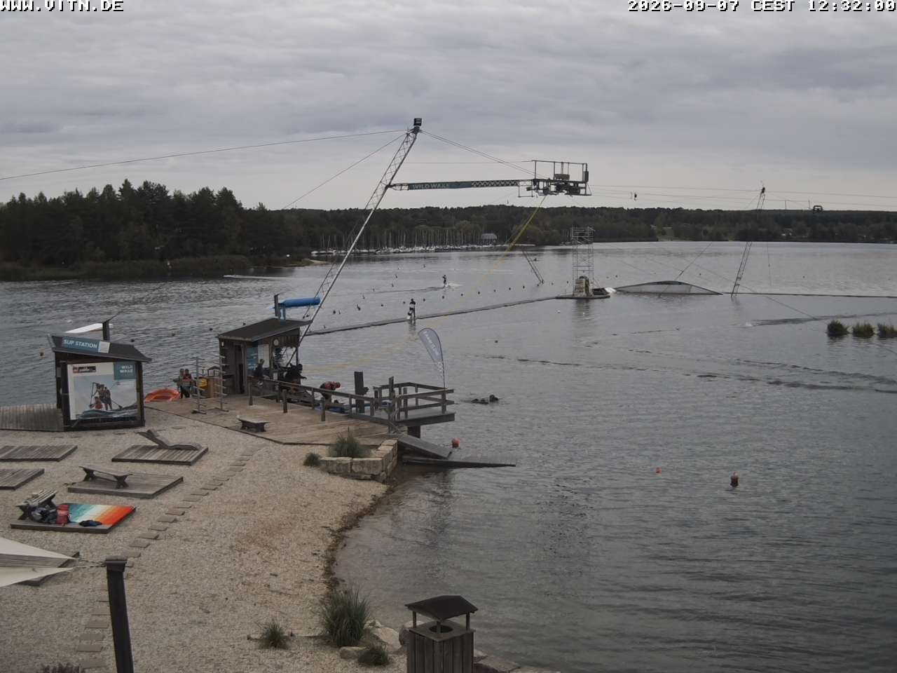 Archiv Foto Webcam Wakeboard- und Wasserskianlage am Steinberger See