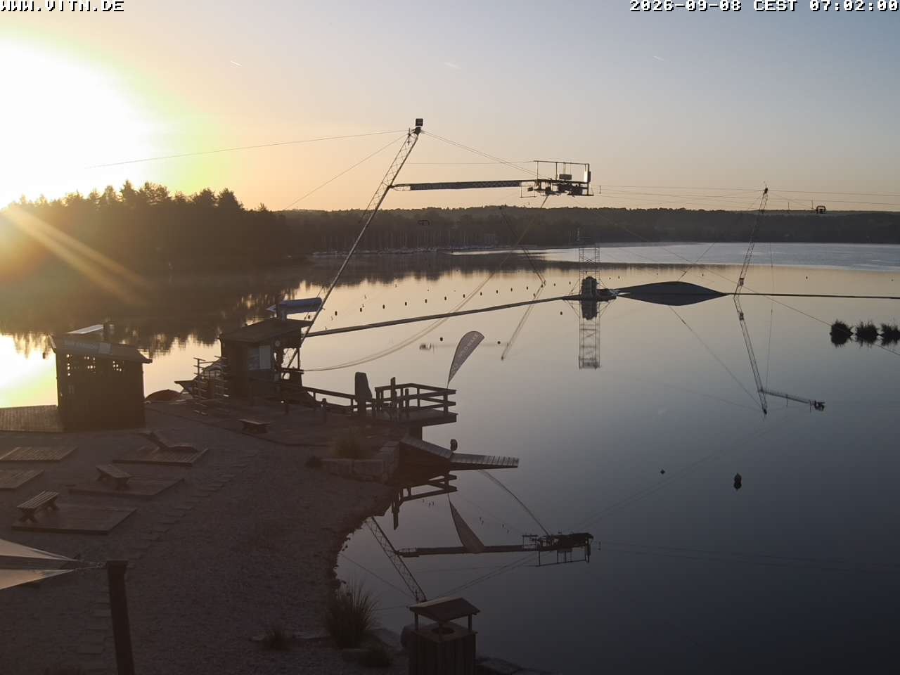 Archiv Foto Webcam Wakeboard- und Wasserskianlage am Steinberger See