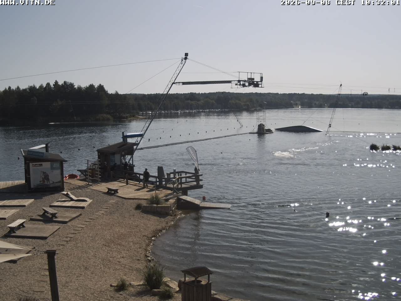 Archiv Foto Webcam Wakeboard- und Wasserskianlage am Steinberger See