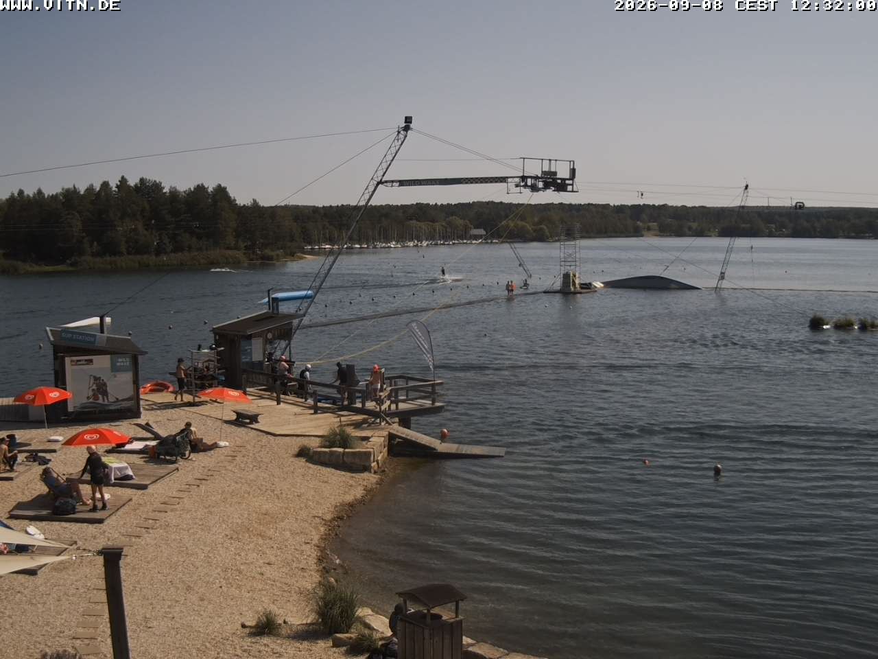 Archiv Foto Webcam Wakeboard- und Wasserskianlage am Steinberger See