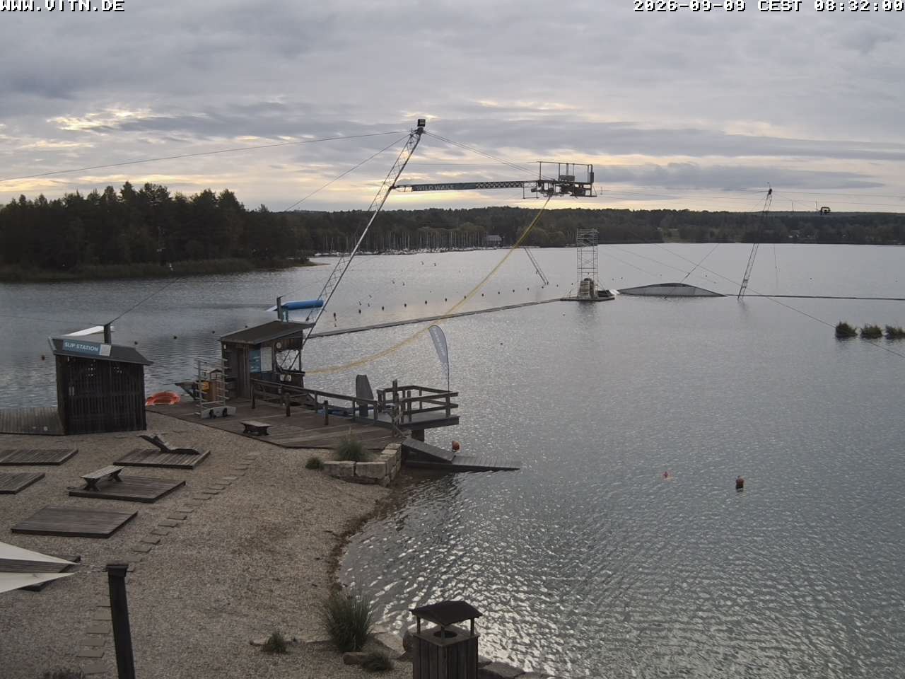 Archiv Foto Webcam Wakeboard- und Wasserskianlage am Steinberger See