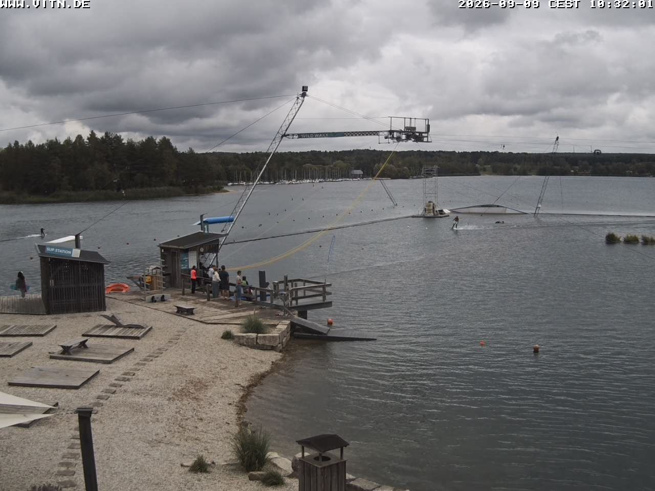 Archiv Foto Webcam Wakeboard- und Wasserskianlage am Steinberger See