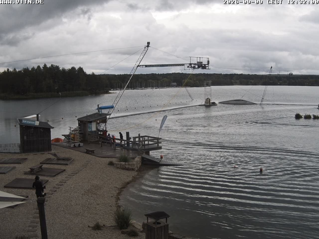 Archiv Foto Webcam Wakeboard- und Wasserskianlage am Steinberger See