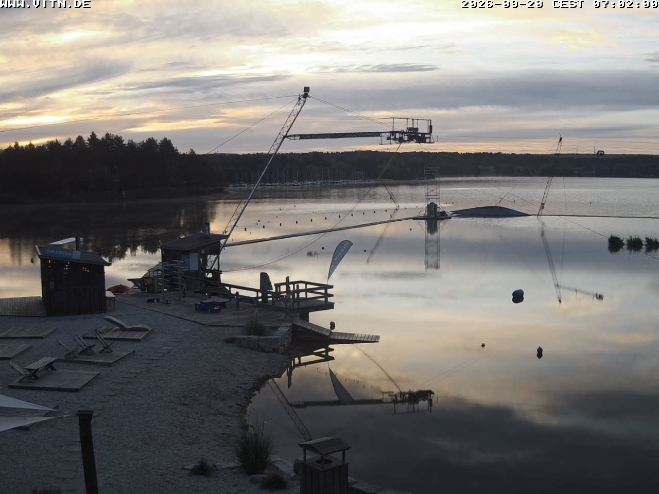 Archiv Foto Webcam Wakeboard- und Wasserskianlage am Steinberger See