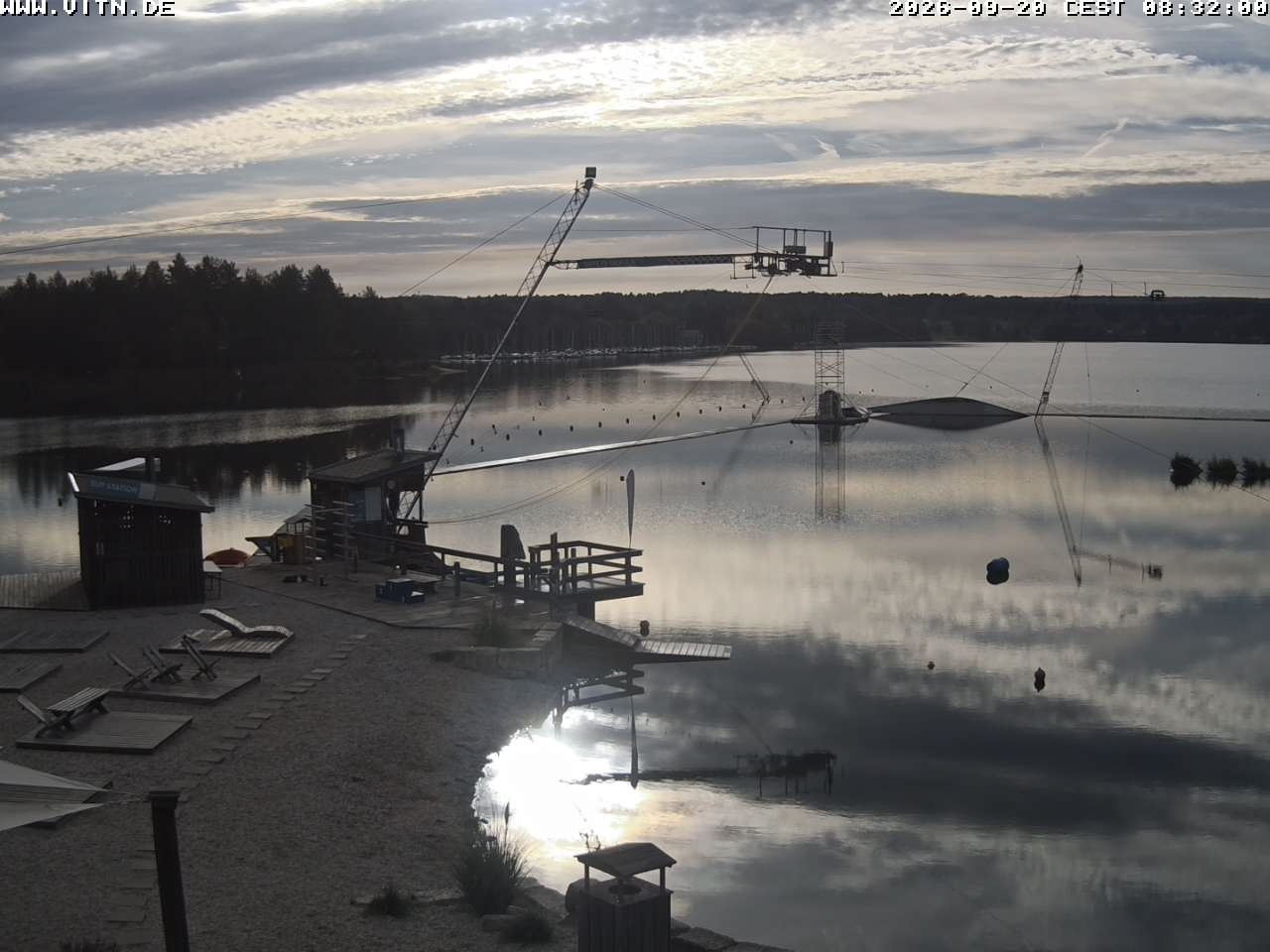 Archiv Foto Webcam Wakeboard- und Wasserskianlage am Steinberger See