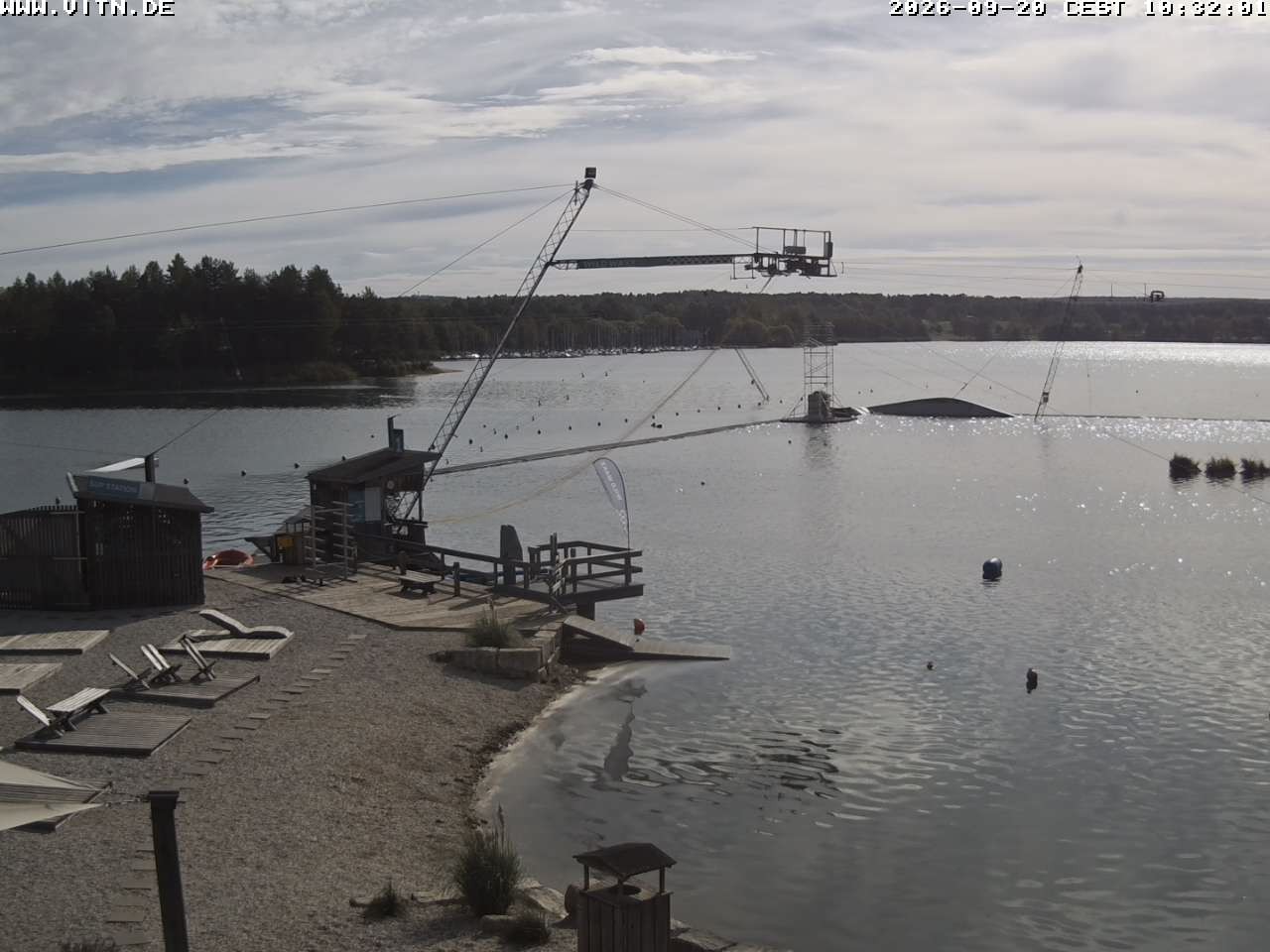 Archiv Foto Webcam Wakeboard- und Wasserskianlage am Steinberger See