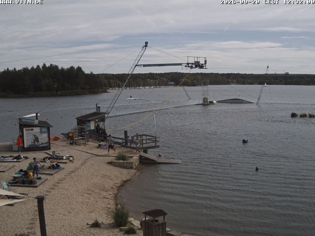 Archiv Foto Webcam Wakeboard- und Wasserskianlage am Steinberger See