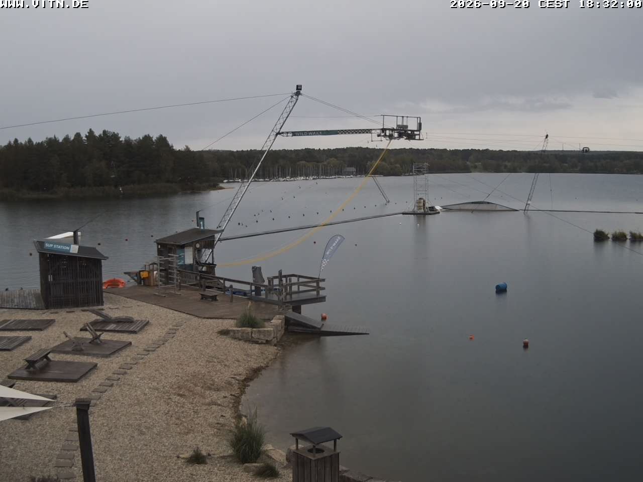 Archiv Foto Webcam Wakeboard- und Wasserskianlage am Steinberger See