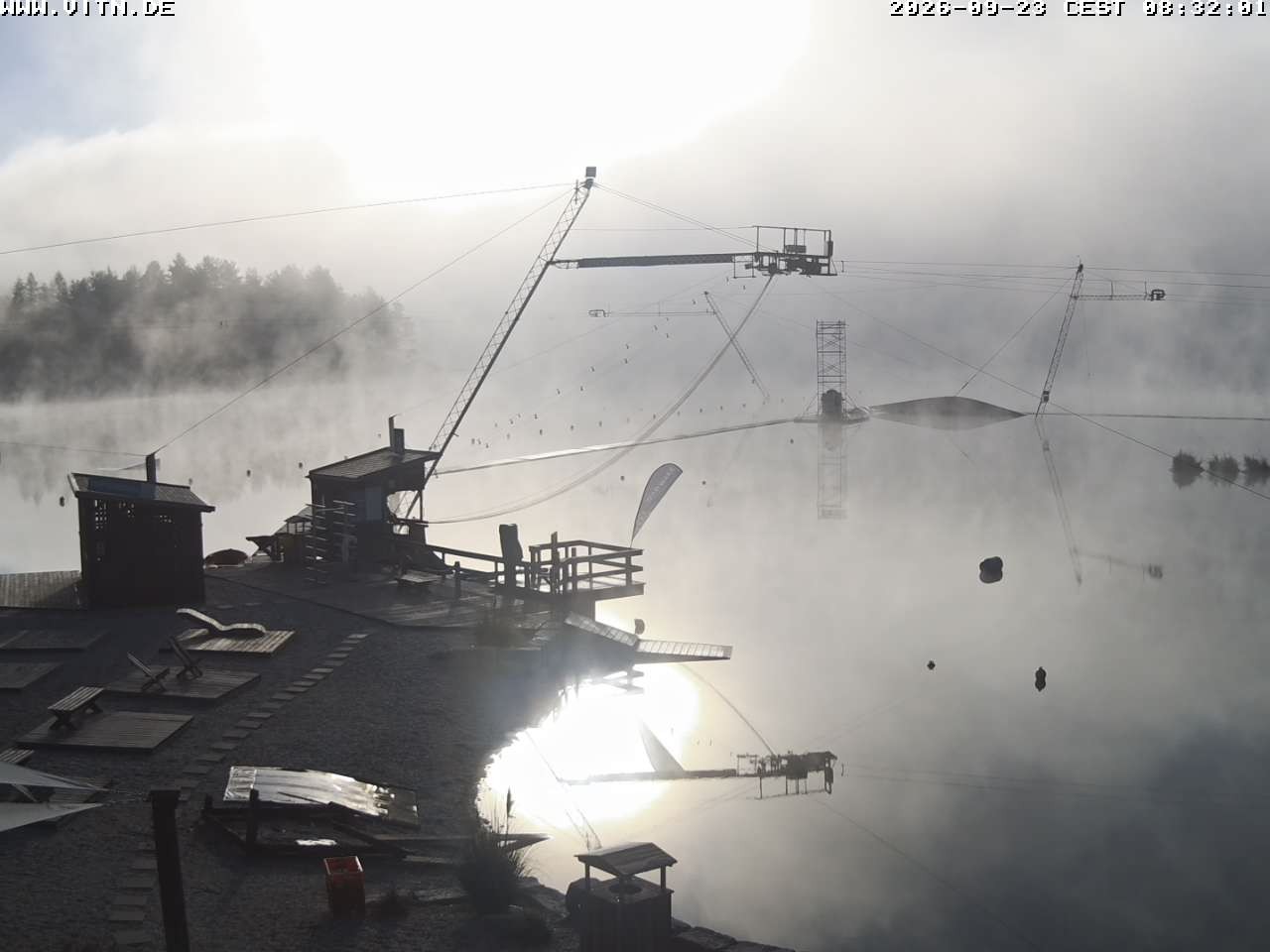 Archiv Foto Webcam Wakeboard- und Wasserskianlage am Steinberger See