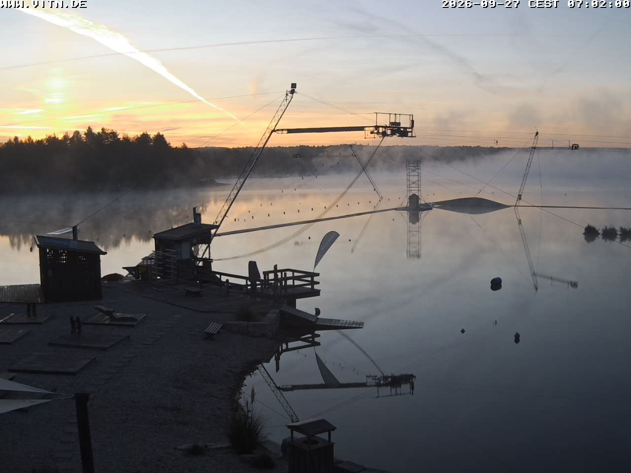 Archiv Foto Webcam Wakeboard- und Wasserskianlage am Steinberger See
