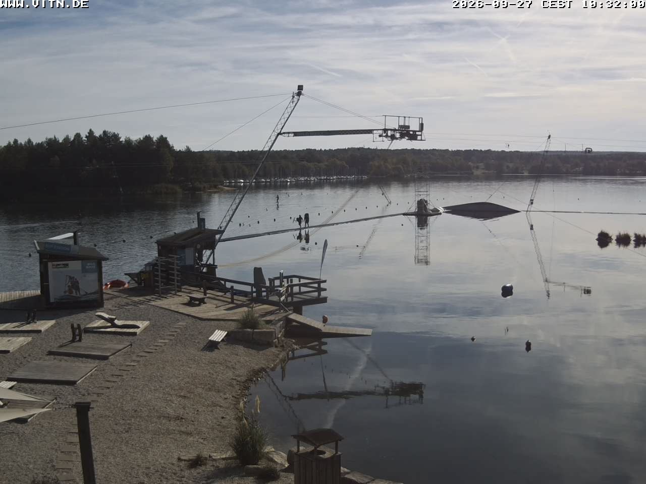 Archiv Foto Webcam Wakeboard- und Wasserskianlage am Steinberger See