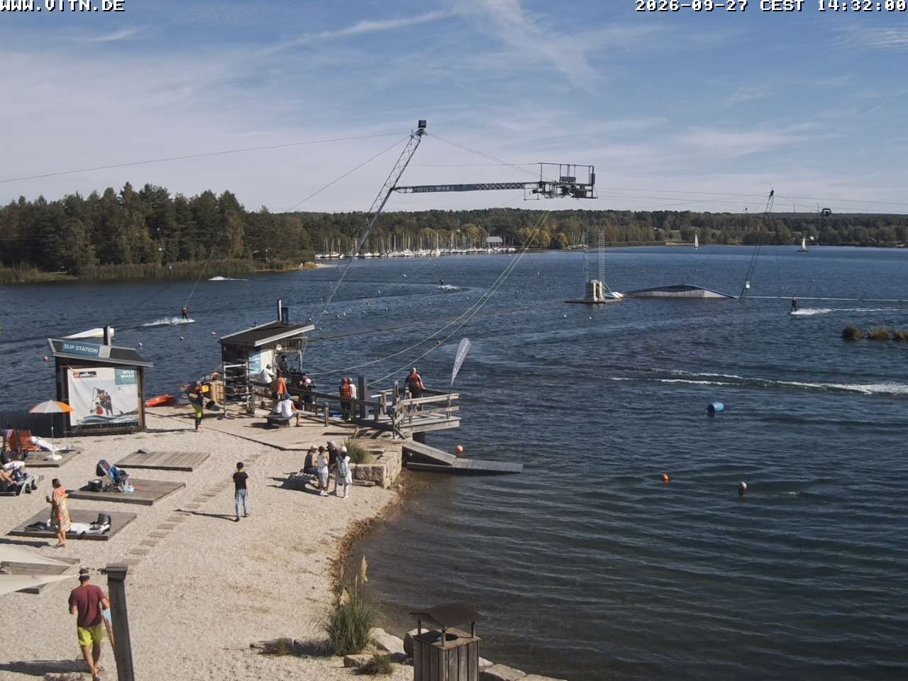 Archiv Foto Webcam Wakeboard- und Wasserskianlage am Steinberger See