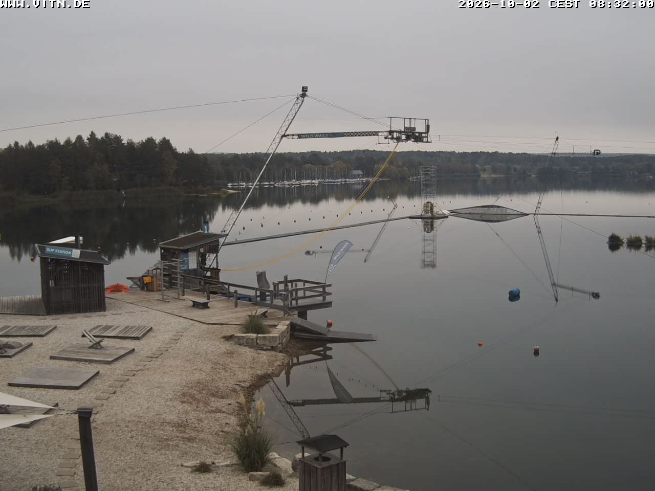 Archiv Foto Webcam Wakeboard- und Wasserskianlage am Steinberger See