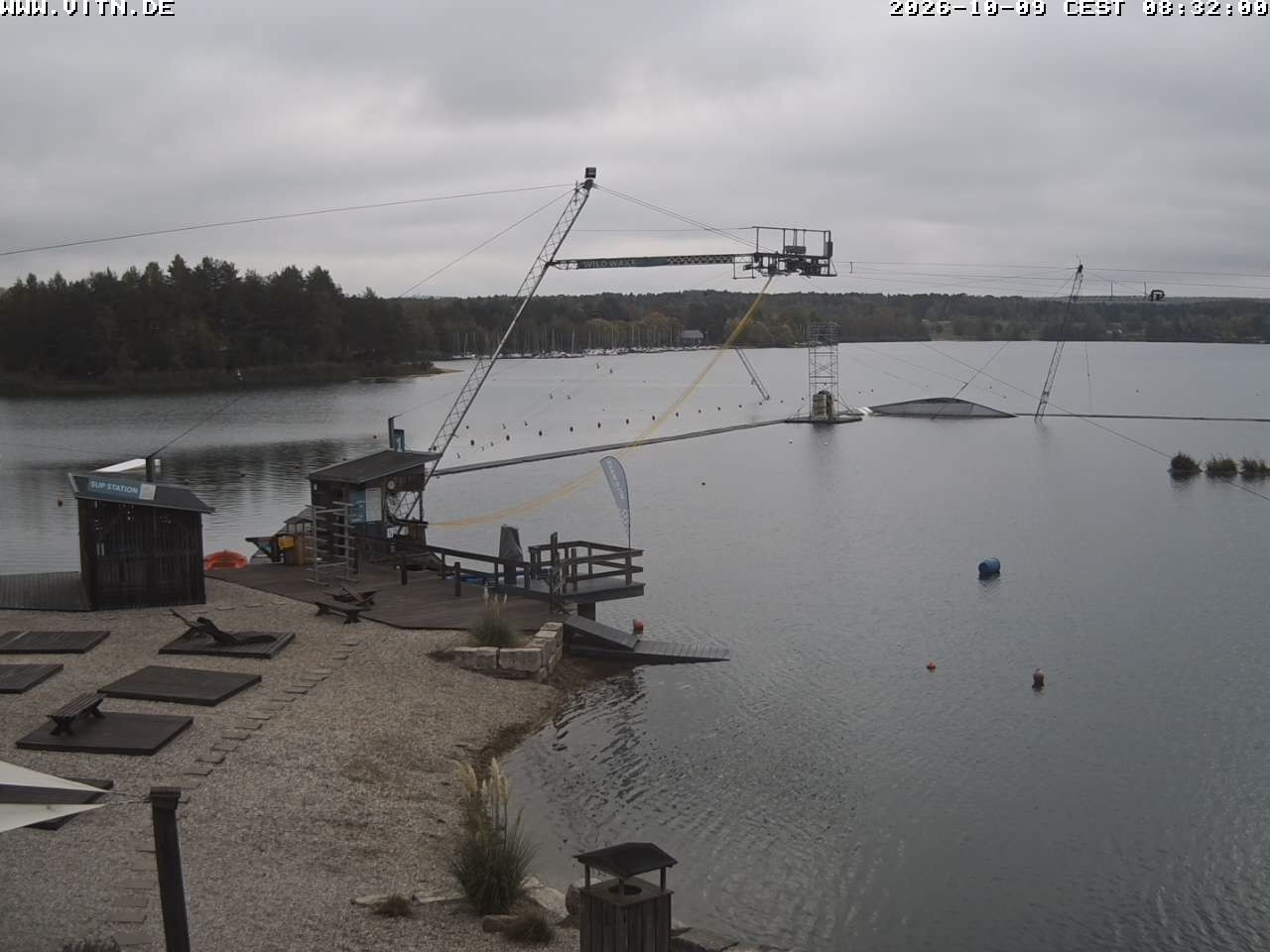 Archiv Foto Webcam Wakeboard- und Wasserskianlage am Steinberger See