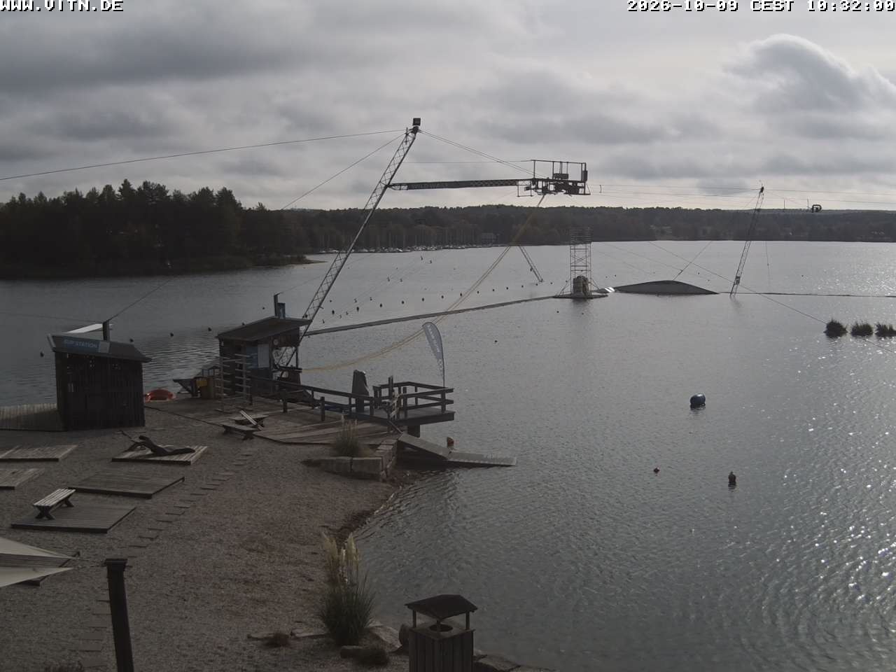 Archiv Foto Webcam Wakeboard- und Wasserskianlage am Steinberger See