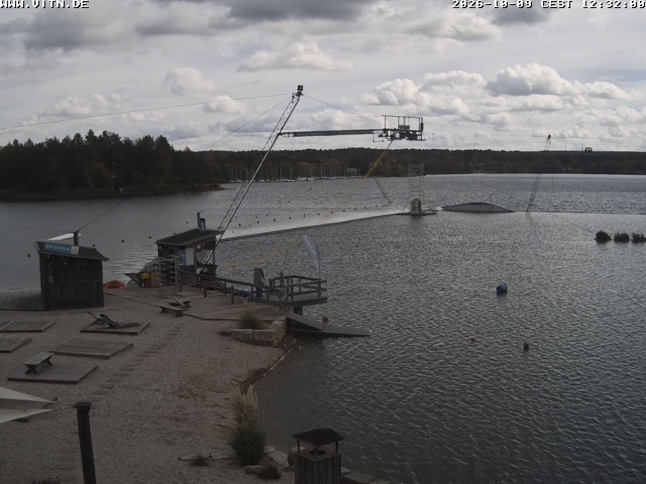 Archiv Foto Webcam Wakeboard- und Wasserskianlage am Steinberger See