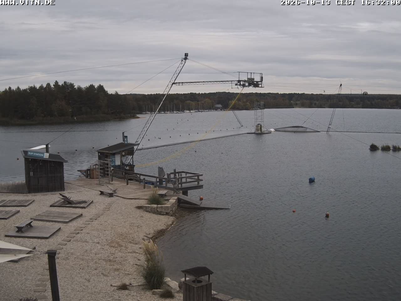 Archiv Foto Webcam Wakeboard- und Wasserskianlage am Steinberger See